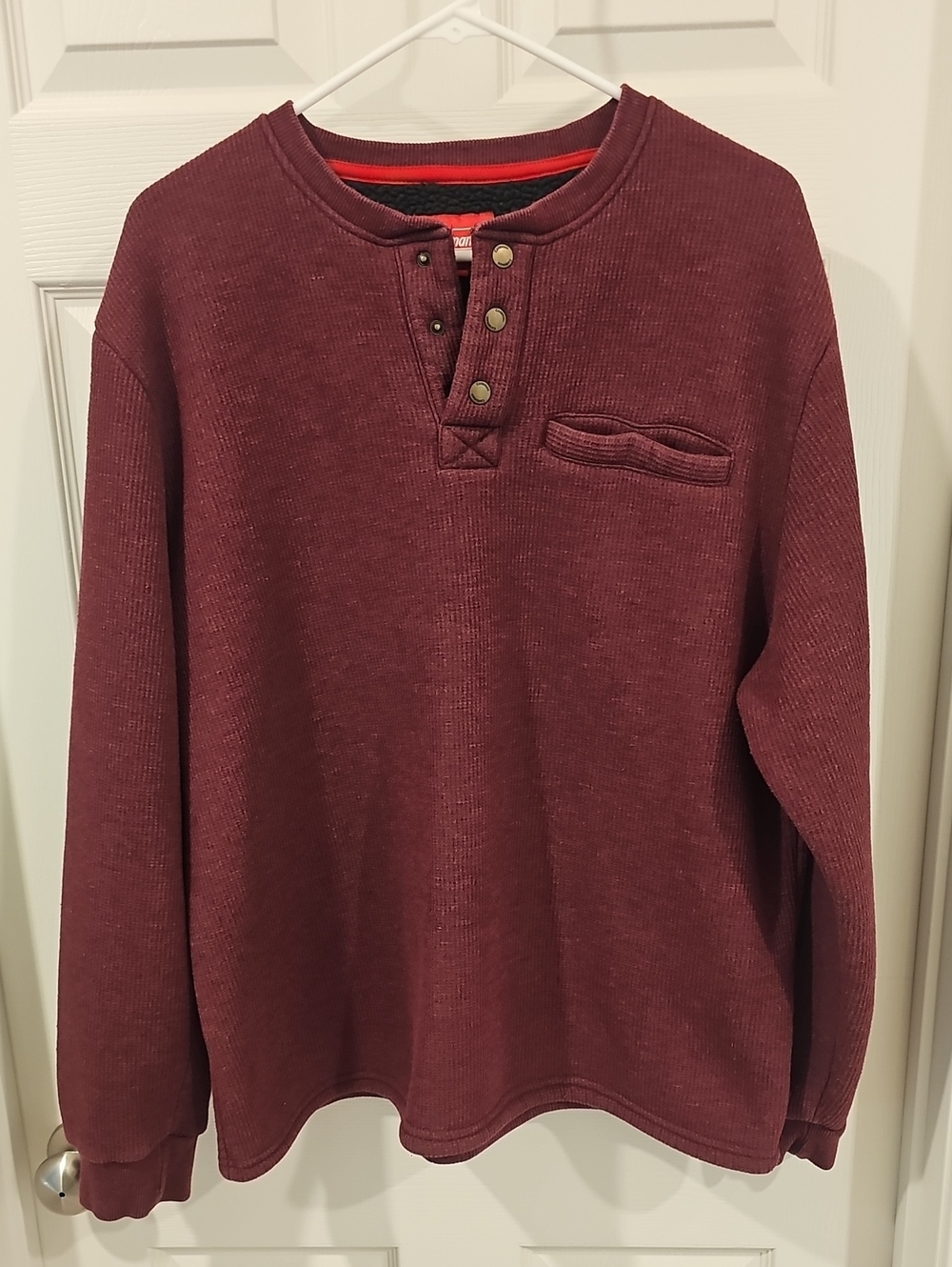 Coleman Men's Sherpa Lined Henley in Port Heather